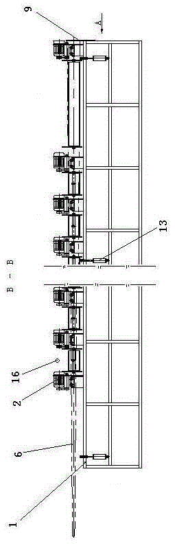 Automatic bamboo pole sawing device