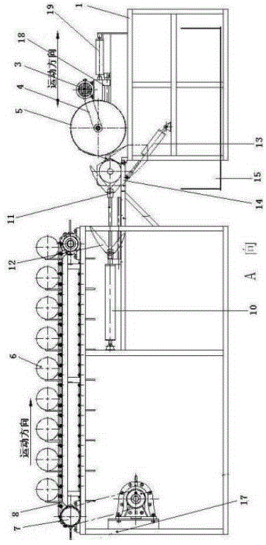 Automatic bamboo pole sawing device