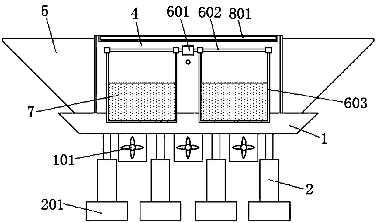 Adjustable landscape bridge device for garden