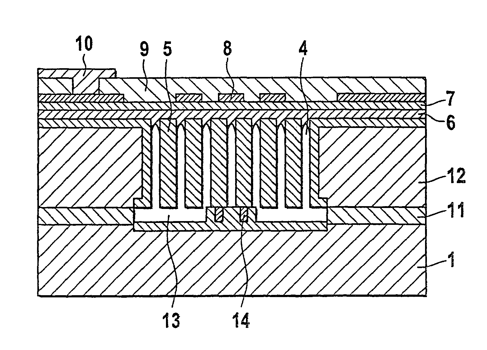 Micromechanical mass flow sensor and method for the production thereof