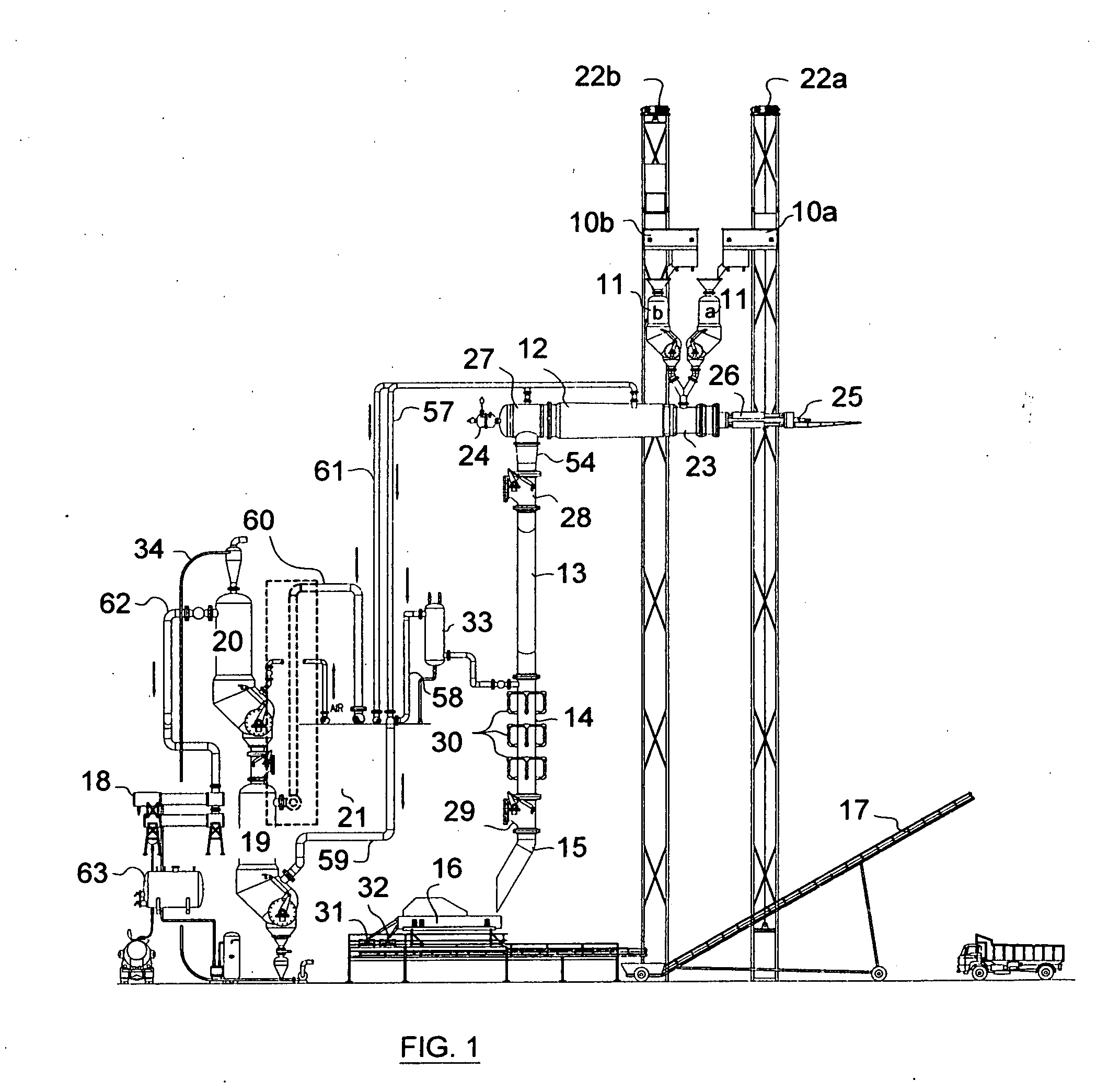 Method and apparatus for continuously carbonizing materials