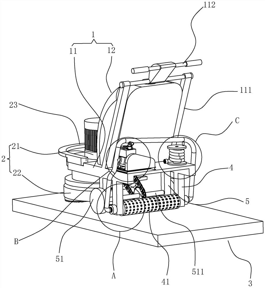 Smart city road cleaning device capable of continuously operating