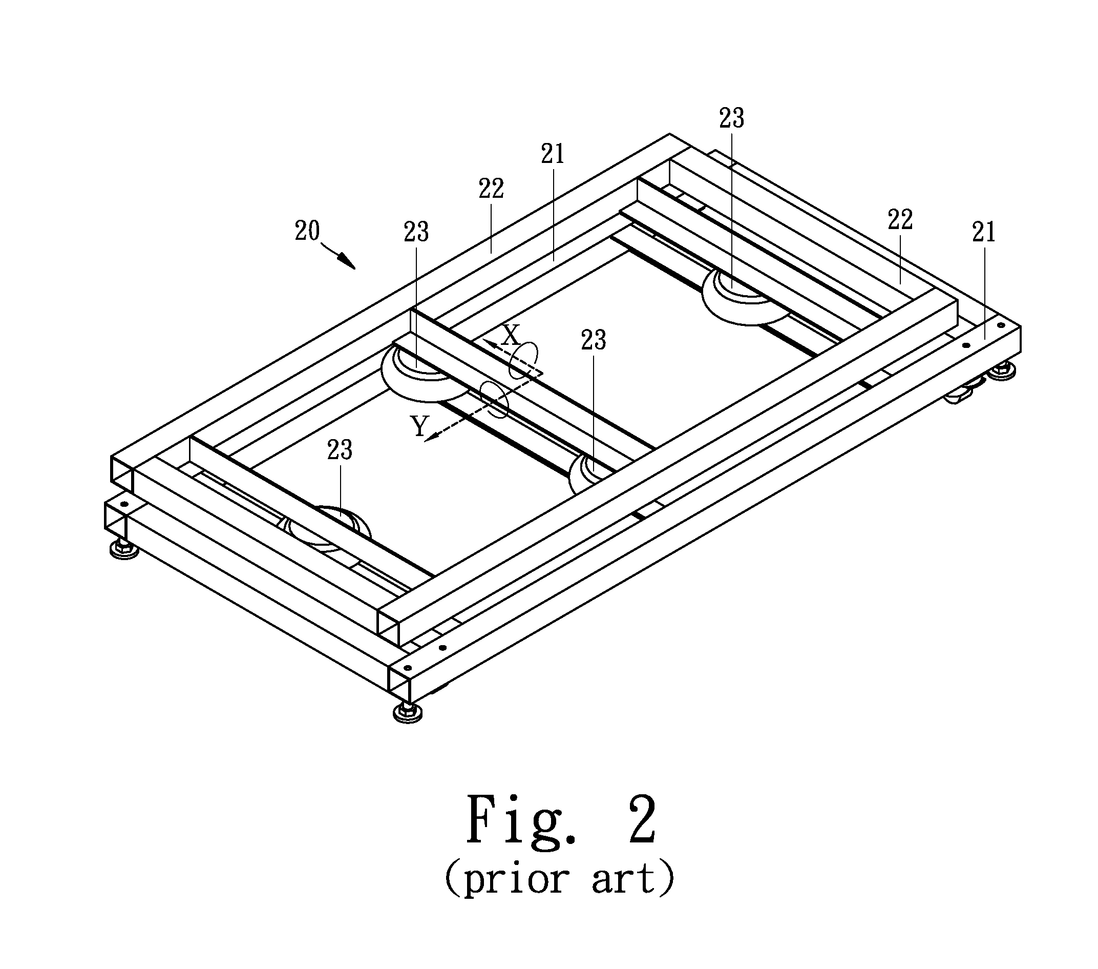 Pneumatic driven two-axis motion platform