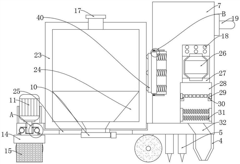 Expressway pavement repairing device