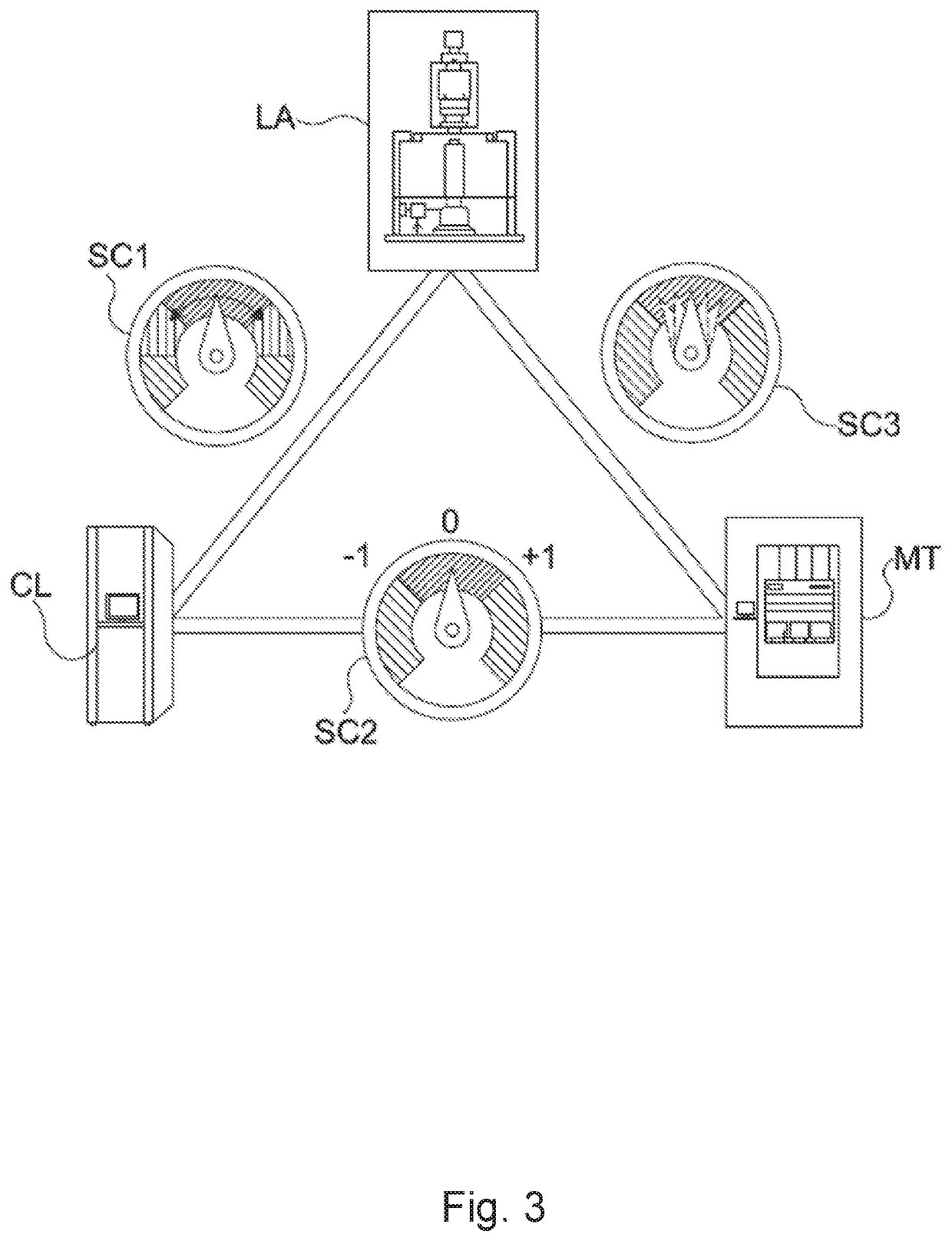 Apparatus for and a method of removing contaminant particles from a component of an apparatus