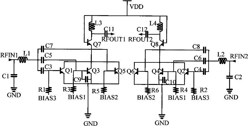 Variable gain low-noise driving amplifier