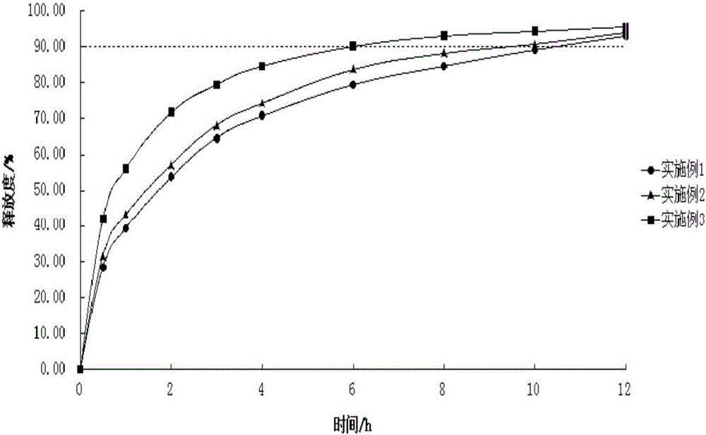 Sustained release preparation used for treating alzheimer's disease, and preparation method thereof