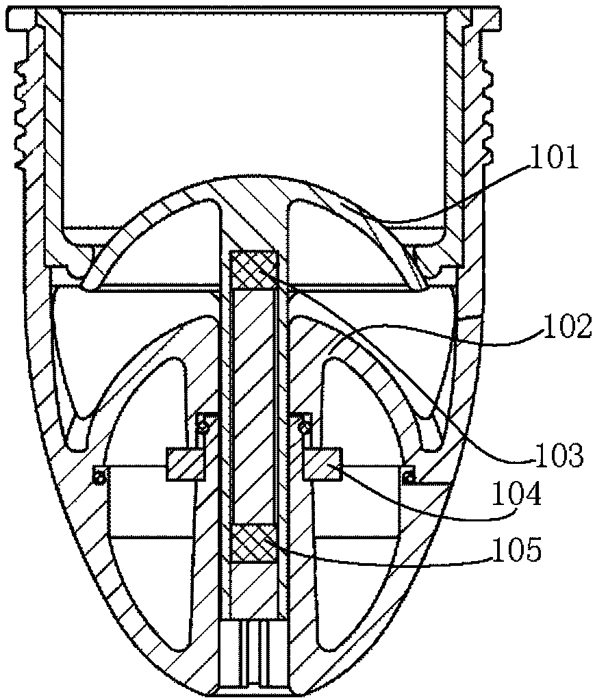 Anti-blocking self-suction type drainage valve element and related drainage equipment