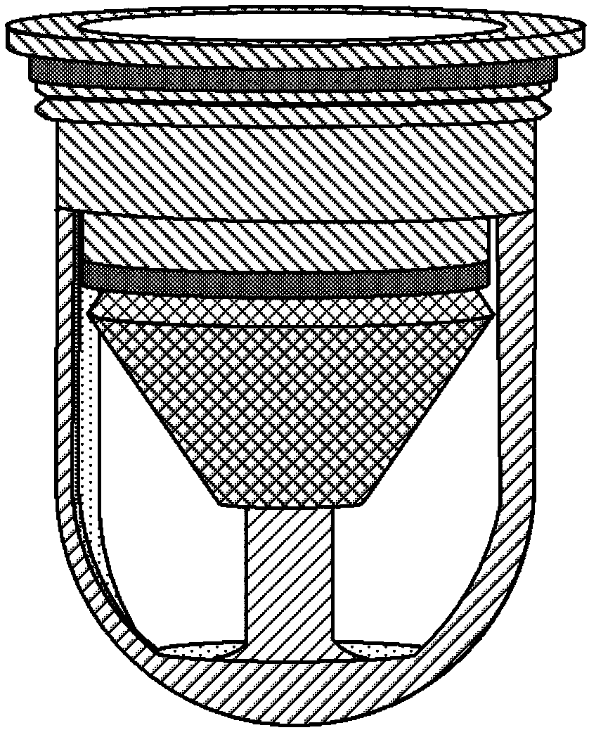 Anti-blocking self-suction type drainage valve element and related drainage equipment