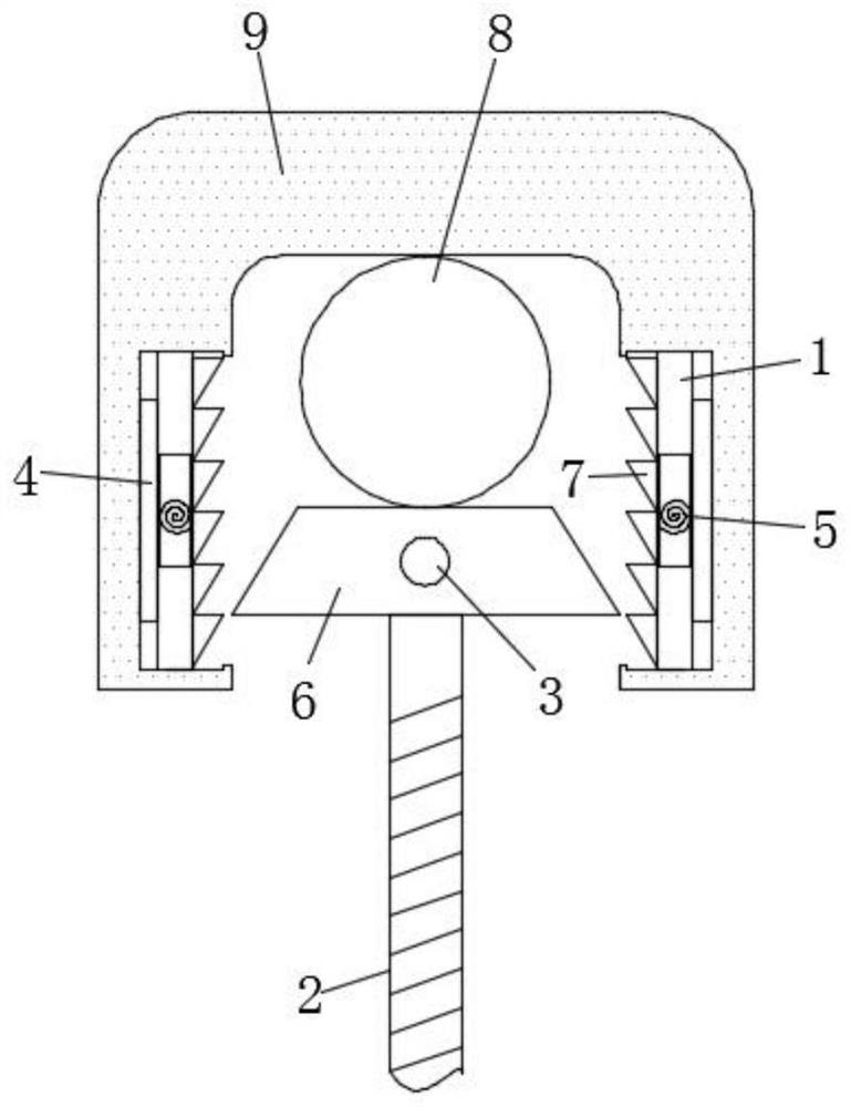 Ground wire hook device with self-locking function