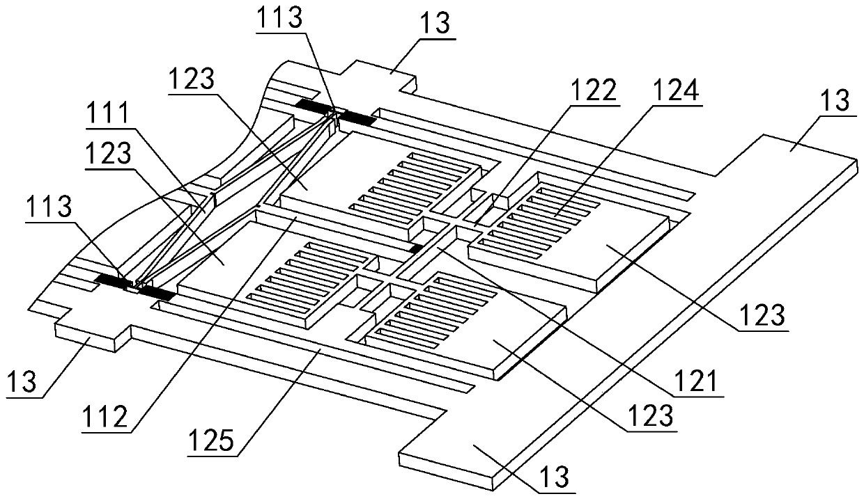 Tangentially driven double-differential butterfly-wing silicon micro-gyroscope and its application method