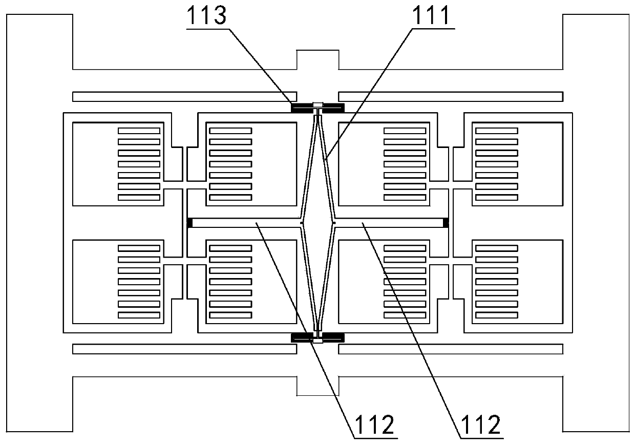 Tangentially driven double-differential butterfly-wing silicon micro-gyroscope and its application method