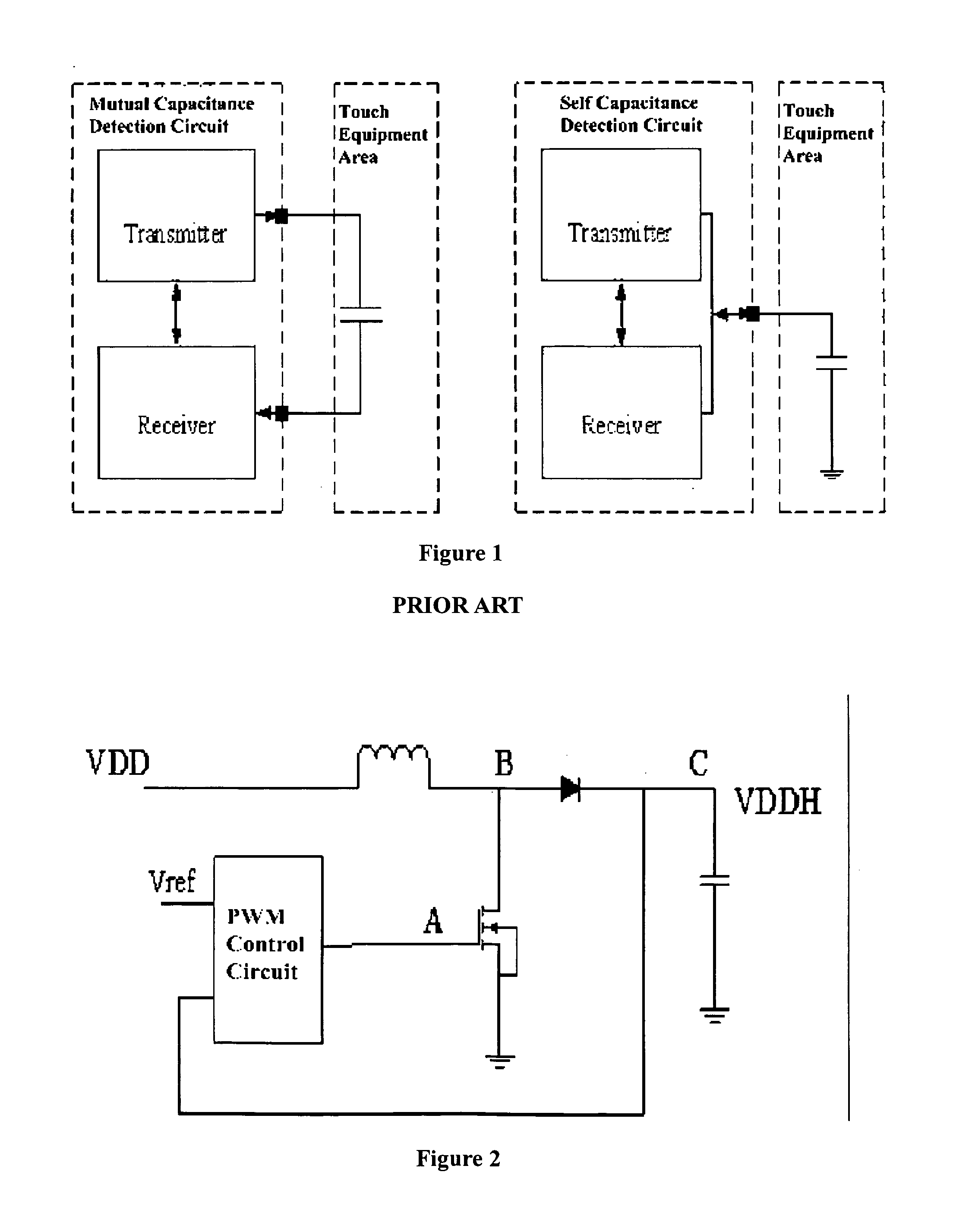 Capacitive touch panel detection circuit and boost circuit thereof