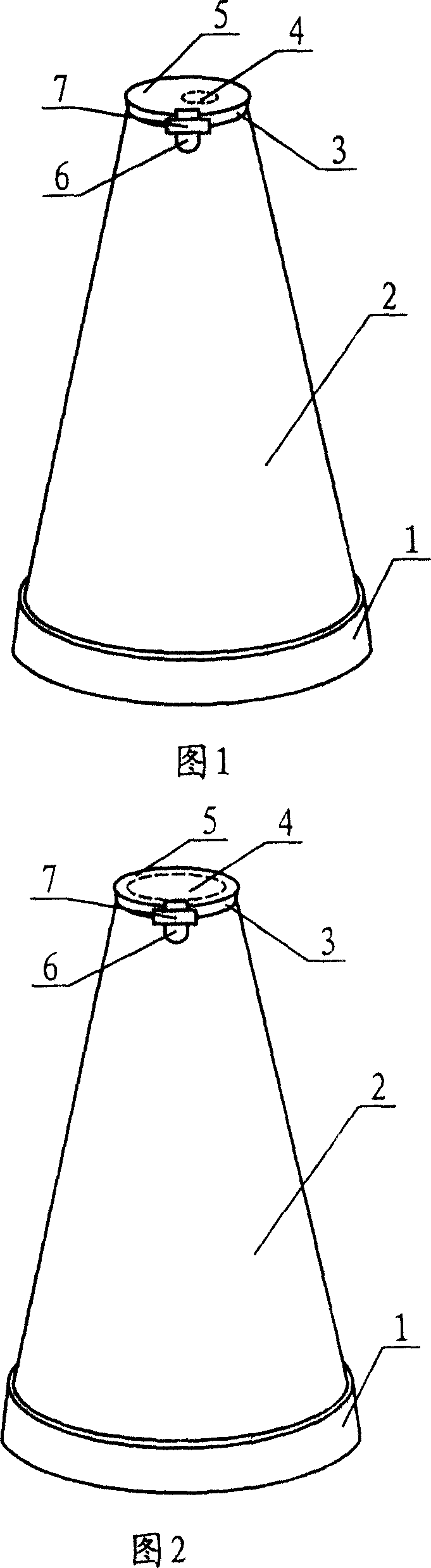 Paper pot easy for opening and closing