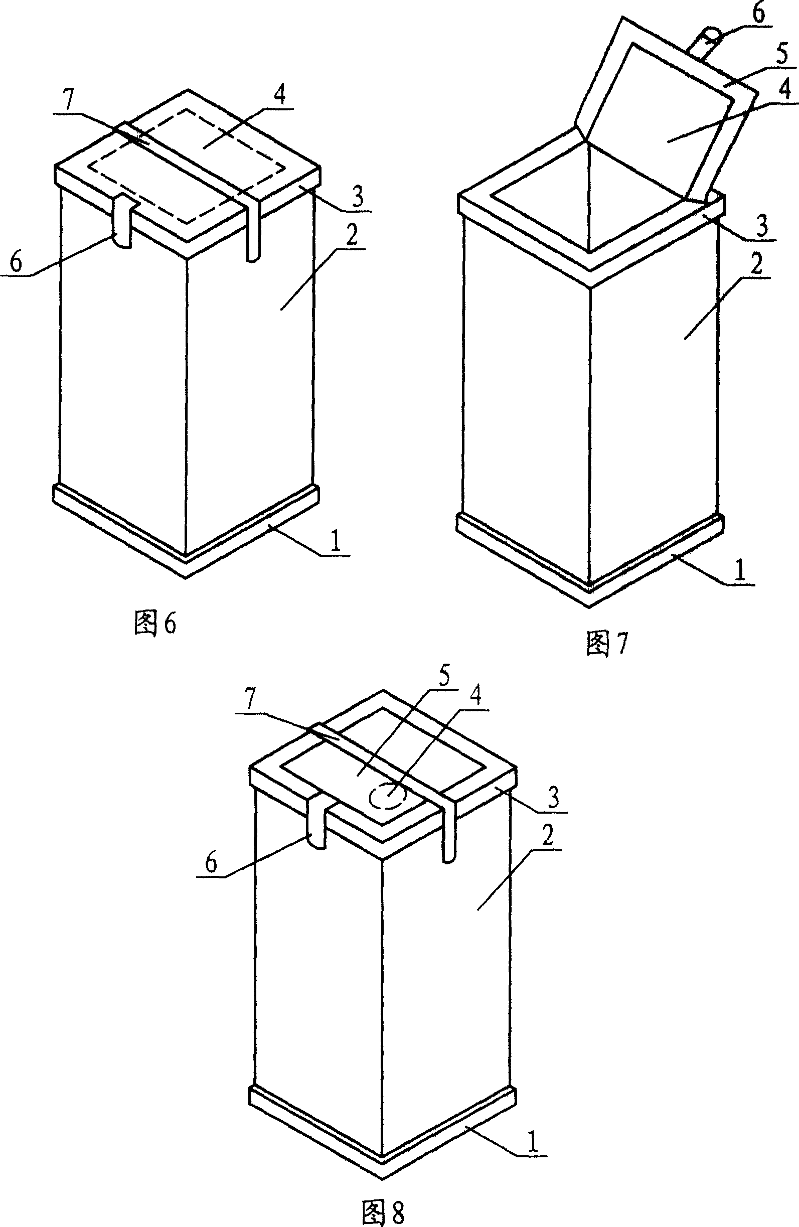 Paper pot easy for opening and closing