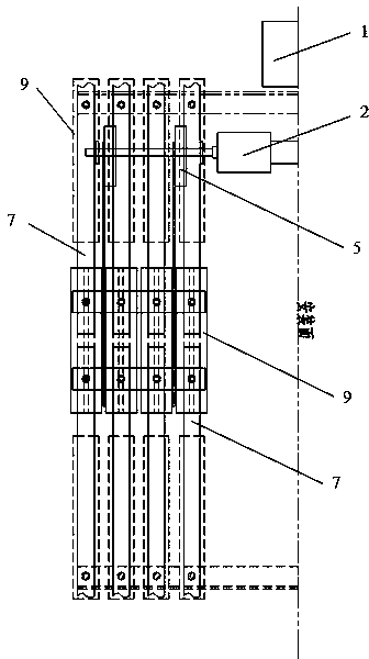 Piecewise sliding contact line power supply connection method and connection device thereof