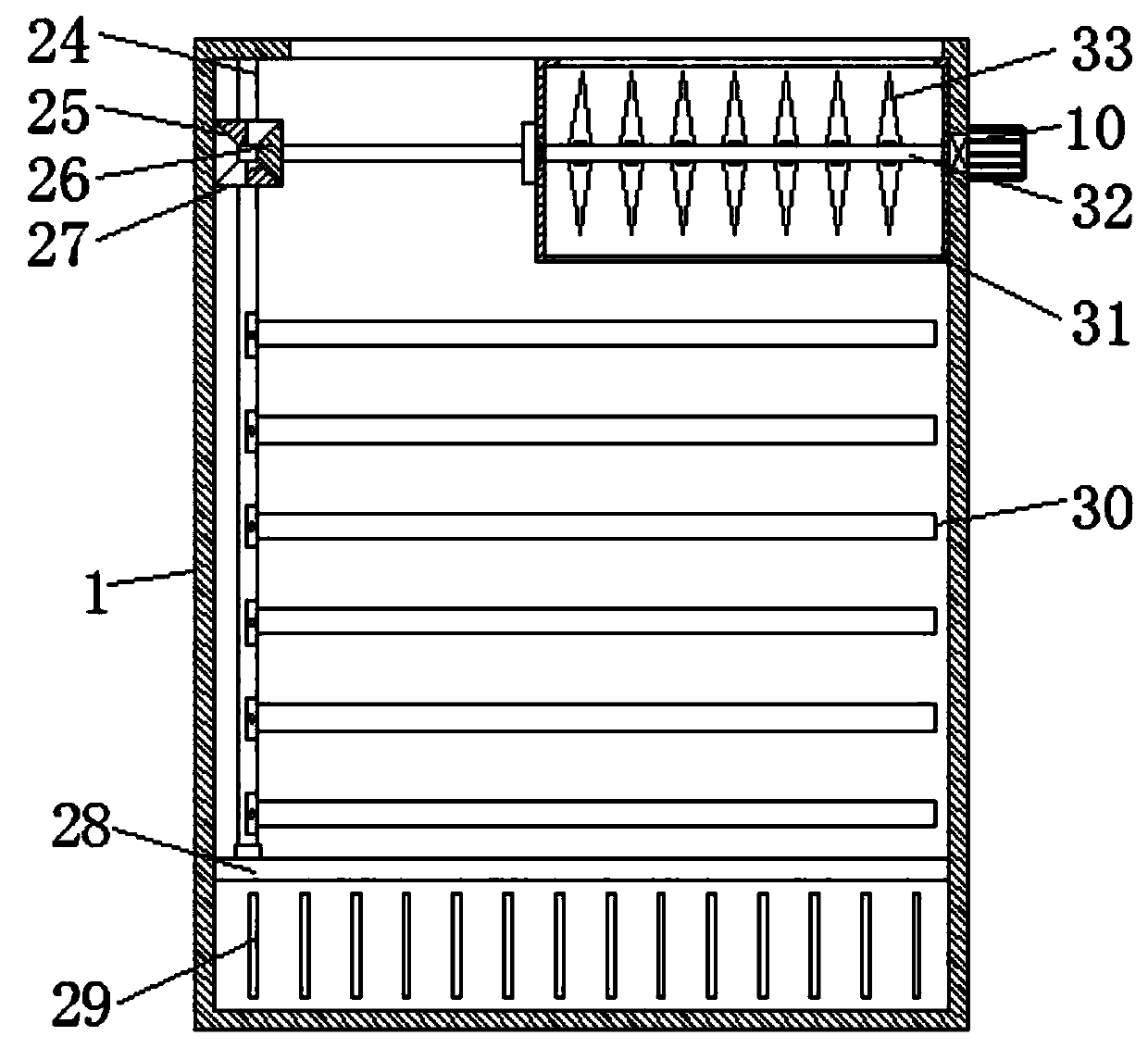 Portable type eye washing device for ophthalmic nursing