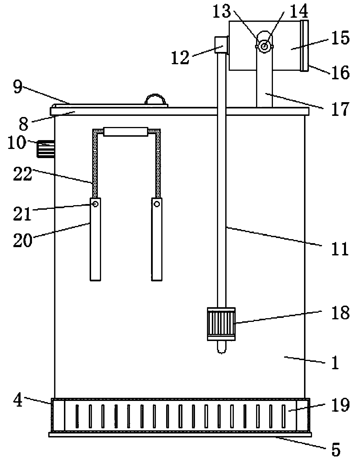 Portable type eye washing device for ophthalmic nursing