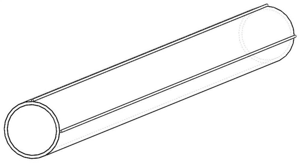 Sleeve strain monitoring method and device based on axially arranged optical fibers