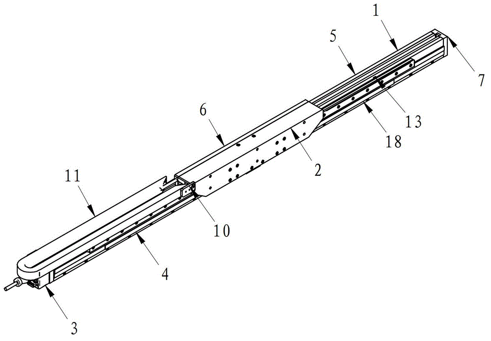 Linear motor drive device of shifting door