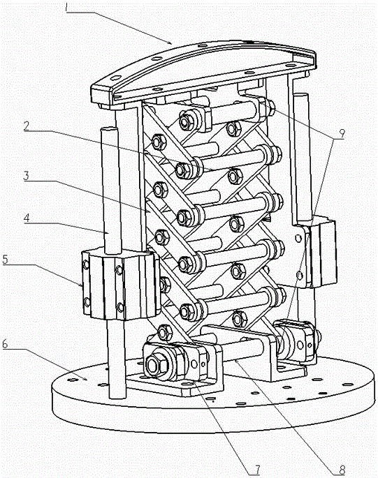 Integrated displacement amplifying mechanism and moving method thereof