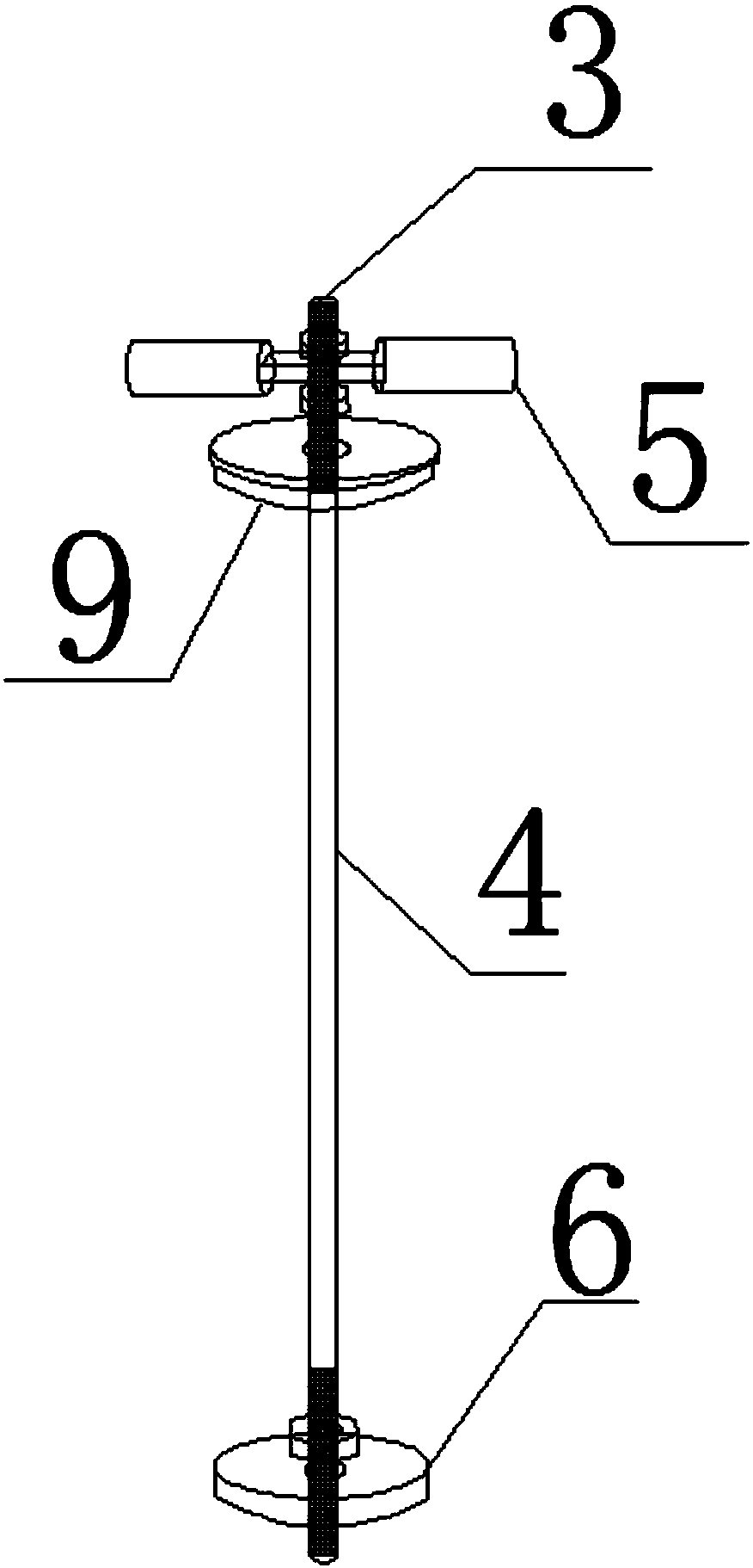 Intact soil core collection device for determining soil volume weight of marsh wetland and application method of intact soil core collection device