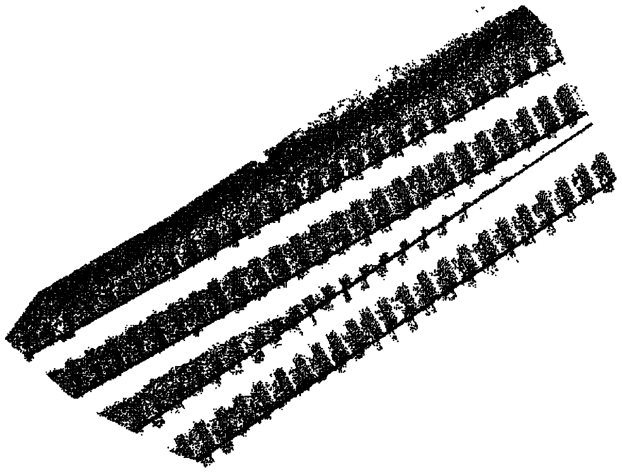 Existing railway turnout junction extracting method based on three-dimensional laser scanning technology