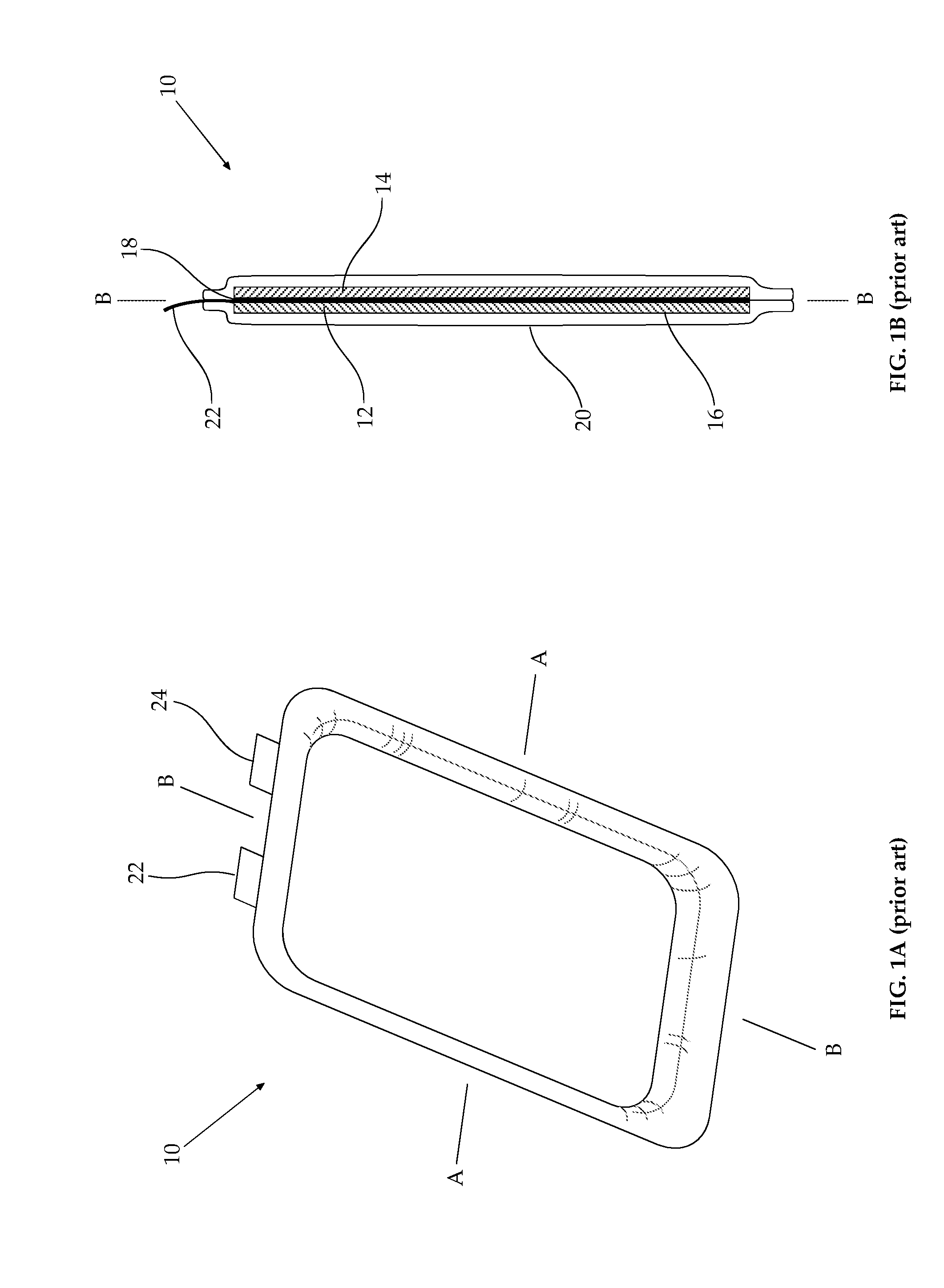 Pouch cell comprising an empty-volume defining component