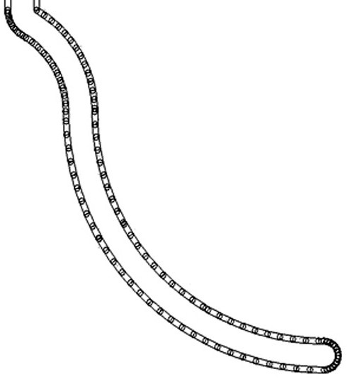 A method and device for generating circular arc gong edge of circuit board