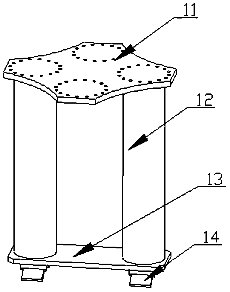 A horizontal vibration test device that can directly hang the test piece