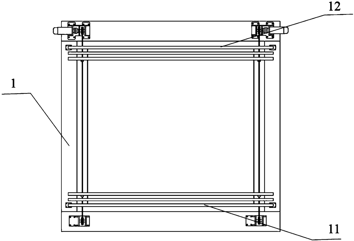 Unit-combined outdoor giant curtain wall system based on the upper and lower split structure