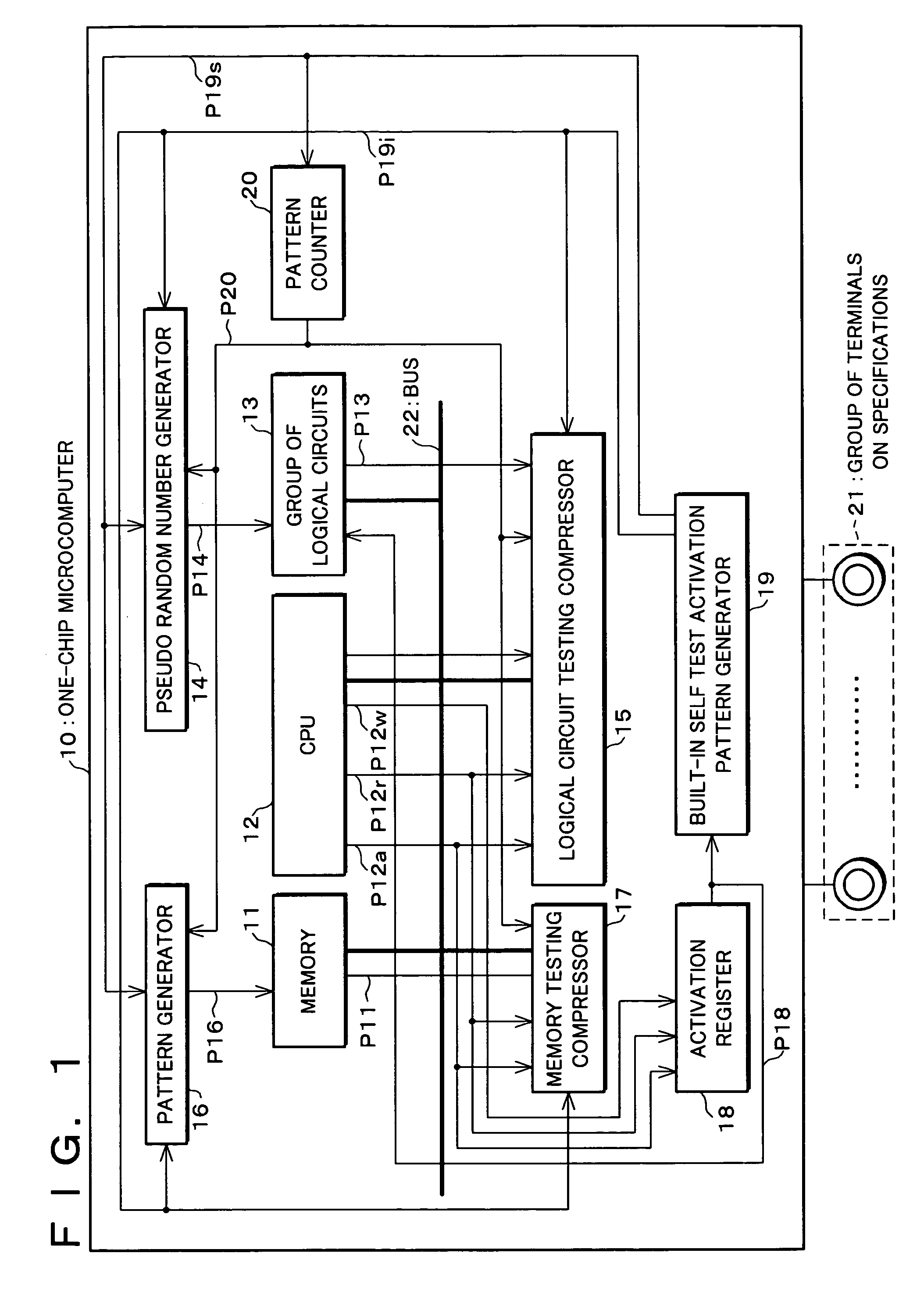 One-chip microcomputer and control method thereof as well as an IC card having such a one-chip microcomputer