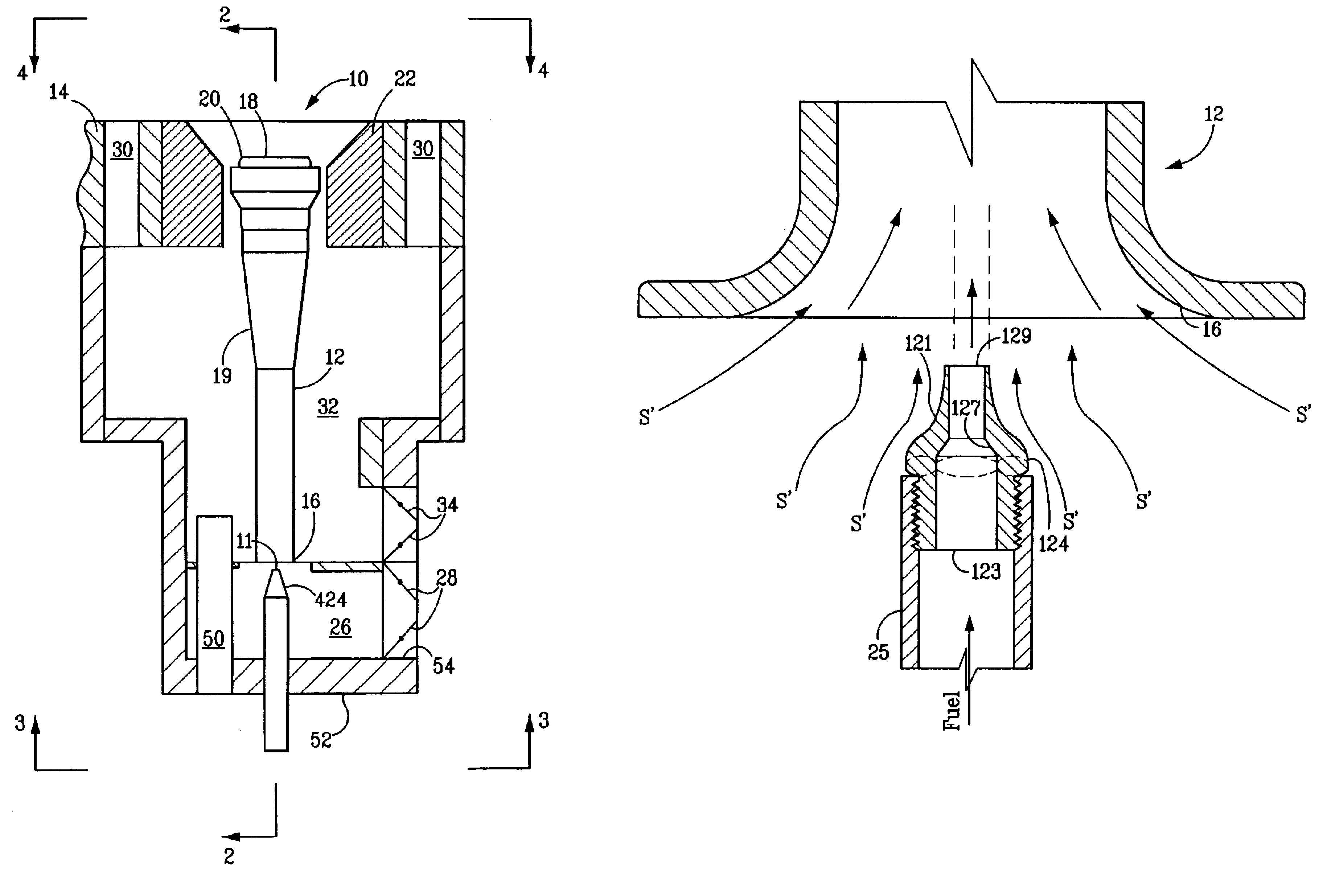 Fuel spud for high temperature burners