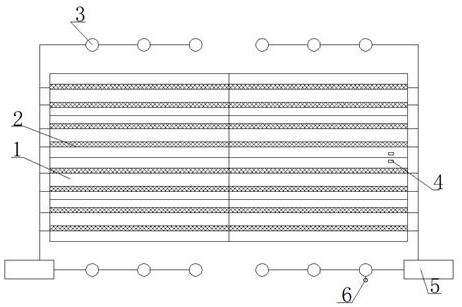 Electric heating anti-icing and snow-melting system for roads and laying method thereof