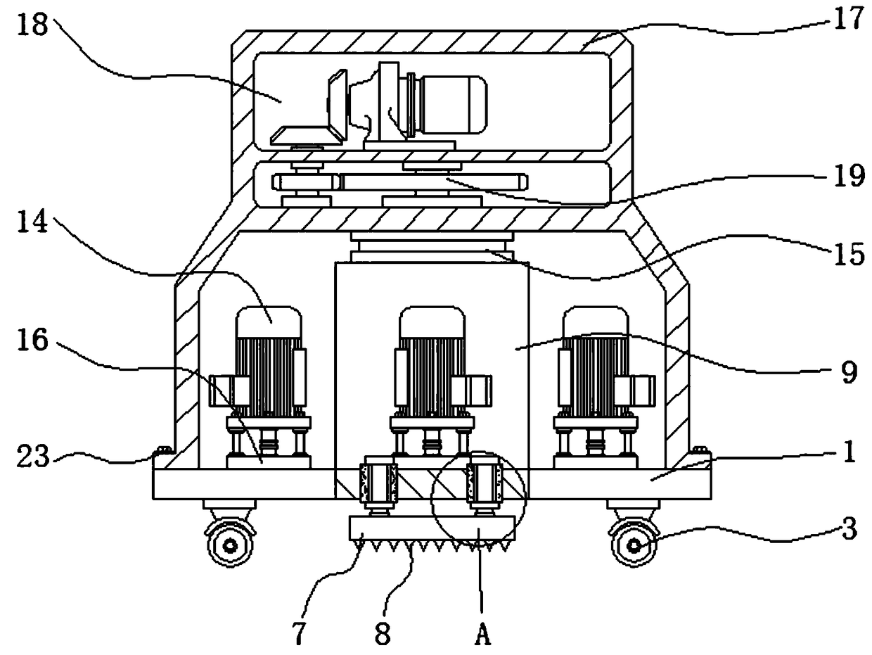 Drilling machine for multi-directional support for petroleum drill and exploitation