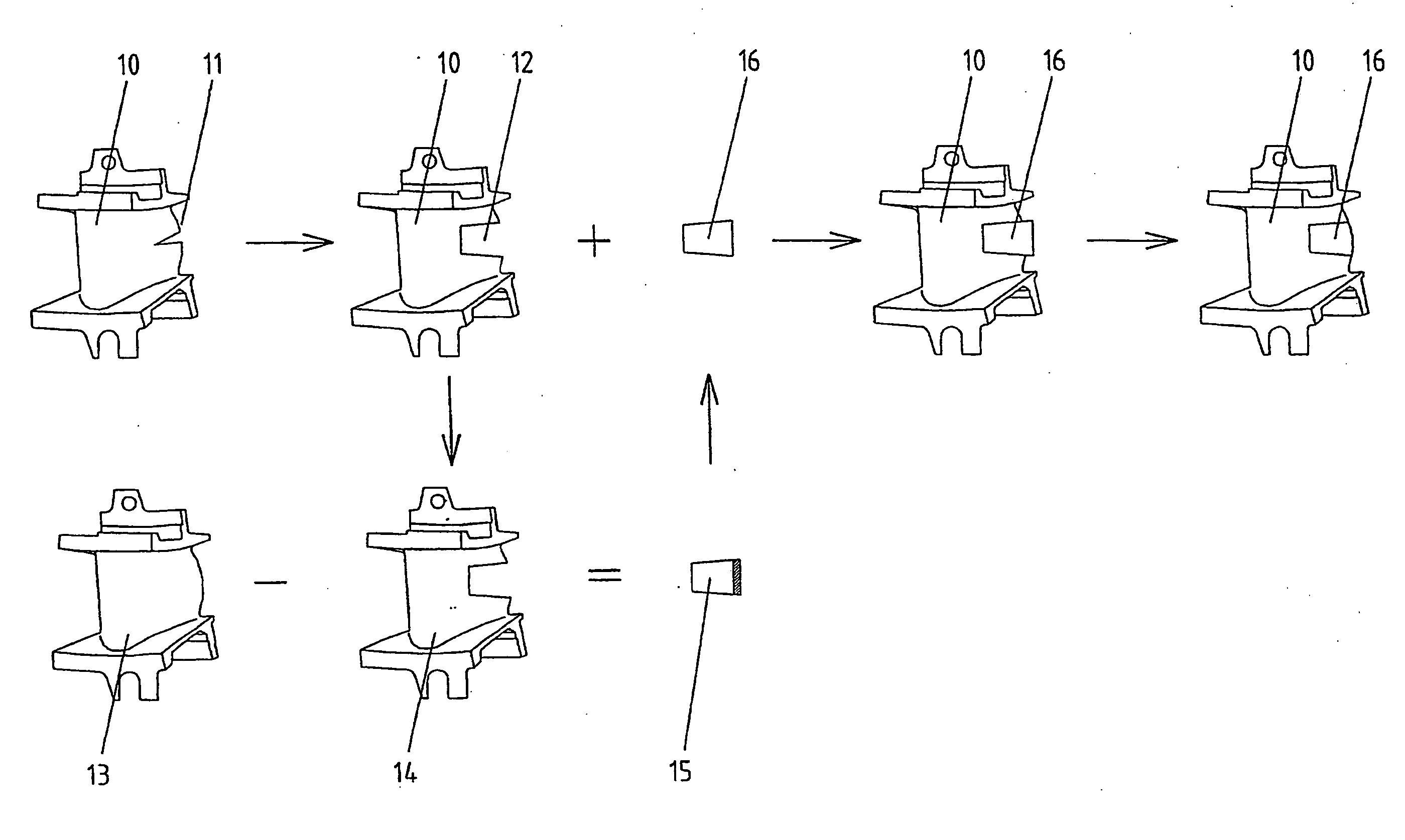 Method for repairing and/or modifying component parts of a gas turbine