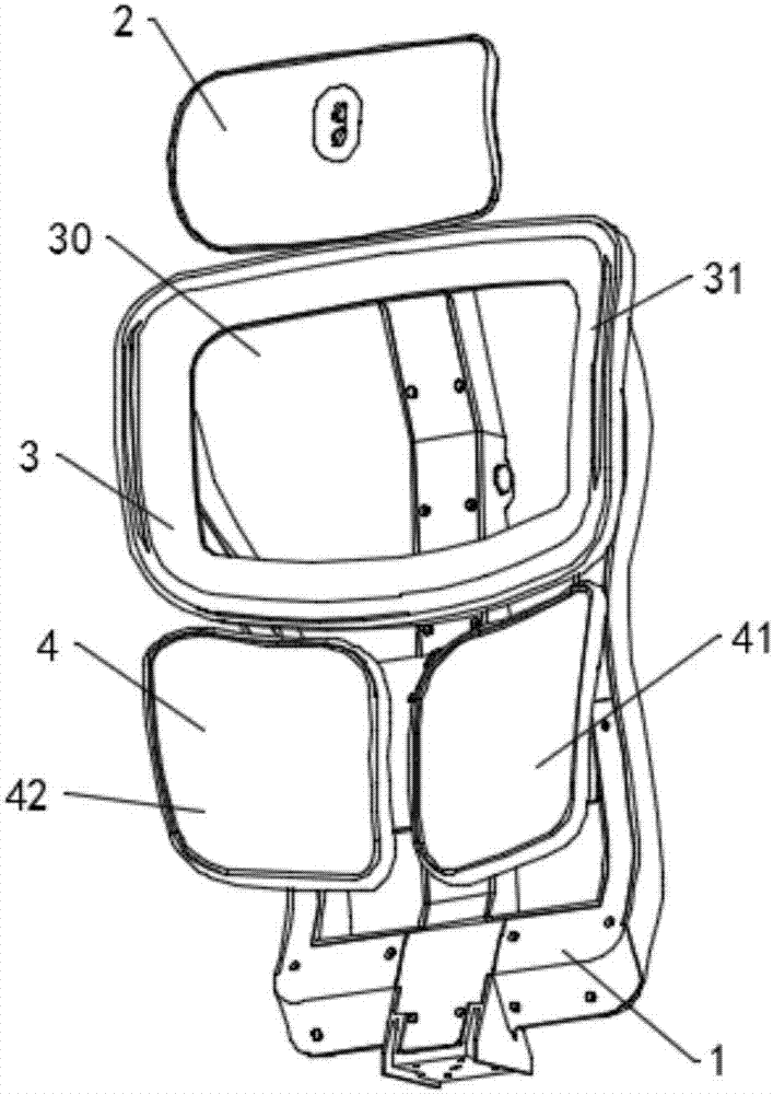 Ergonomic chair back of intelligent healthy chair