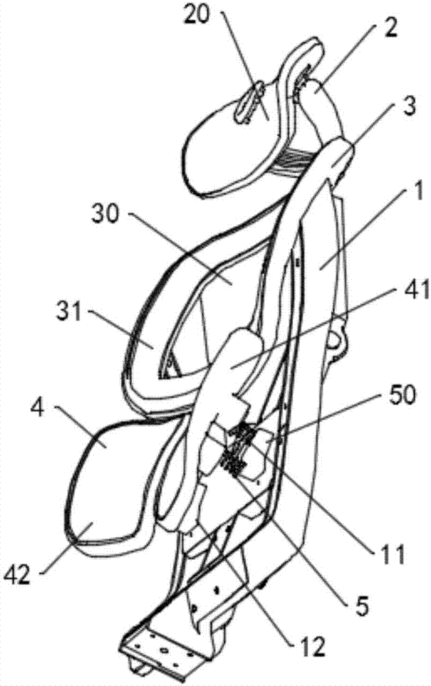 Ergonomic chair back of intelligent healthy chair