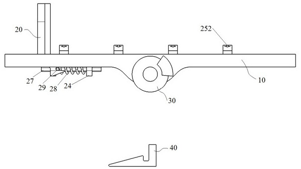 A caliper encircling coil erecting device