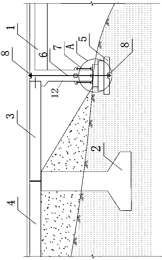 Integral bridge multistage abutment flexible main abutment with replaceable dampers and application thereof