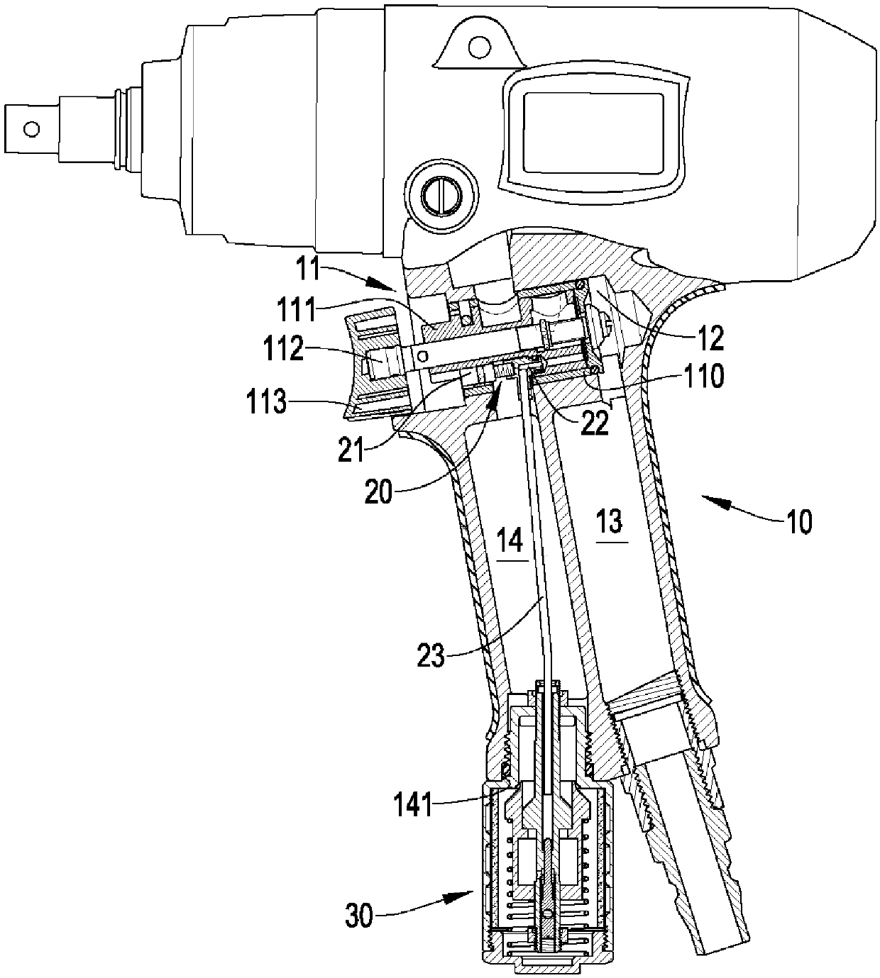 Pneumatic tool capable of adjusting torque force