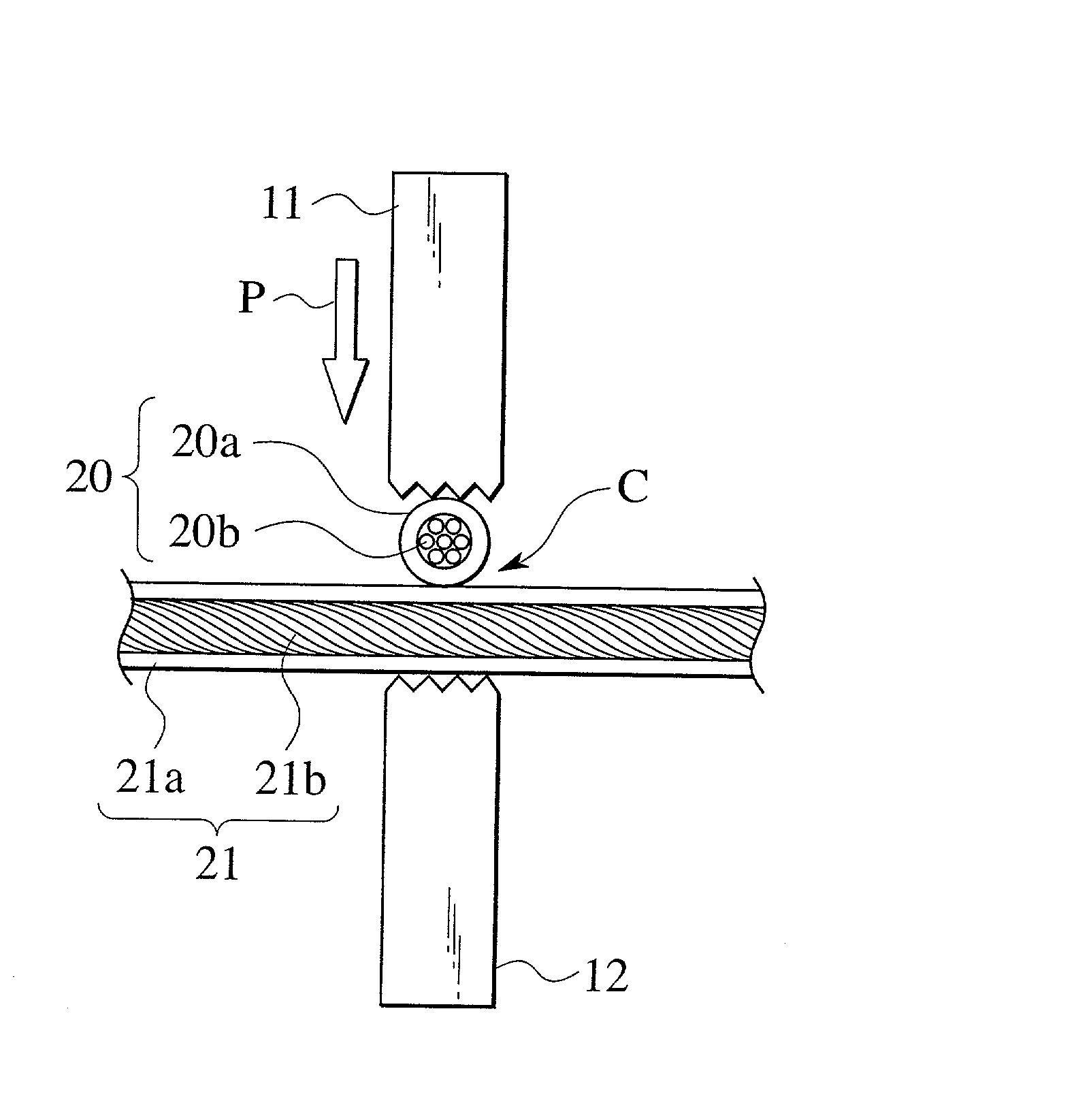 Ultrasonic bonding method of electric wires