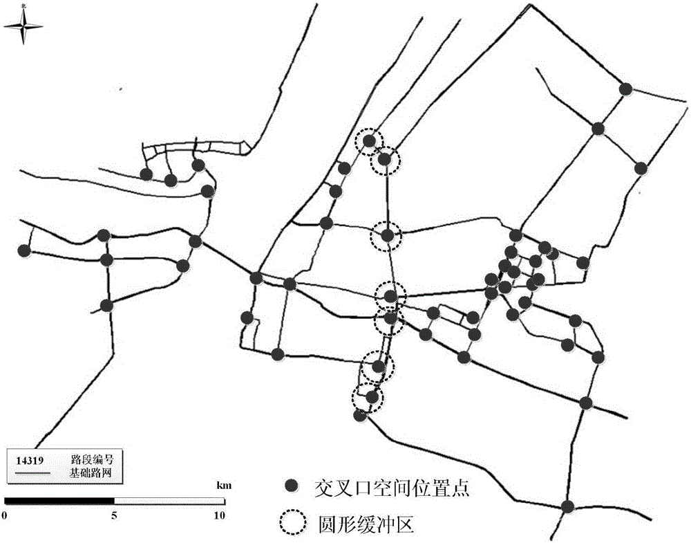 Urban intersection lane-level structure extraction method based on time-space trajectory big data