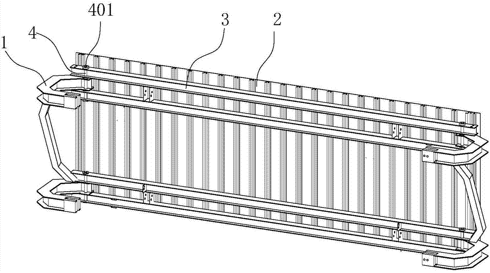 Vertical distance adjustment method for crank arm beam installation of self-elevating outer frame turning system of bridge pier columns