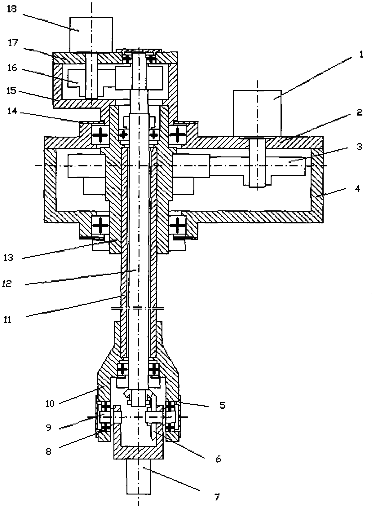 A/B shaft used for ultrasound scanning and examination of complex shape/contour