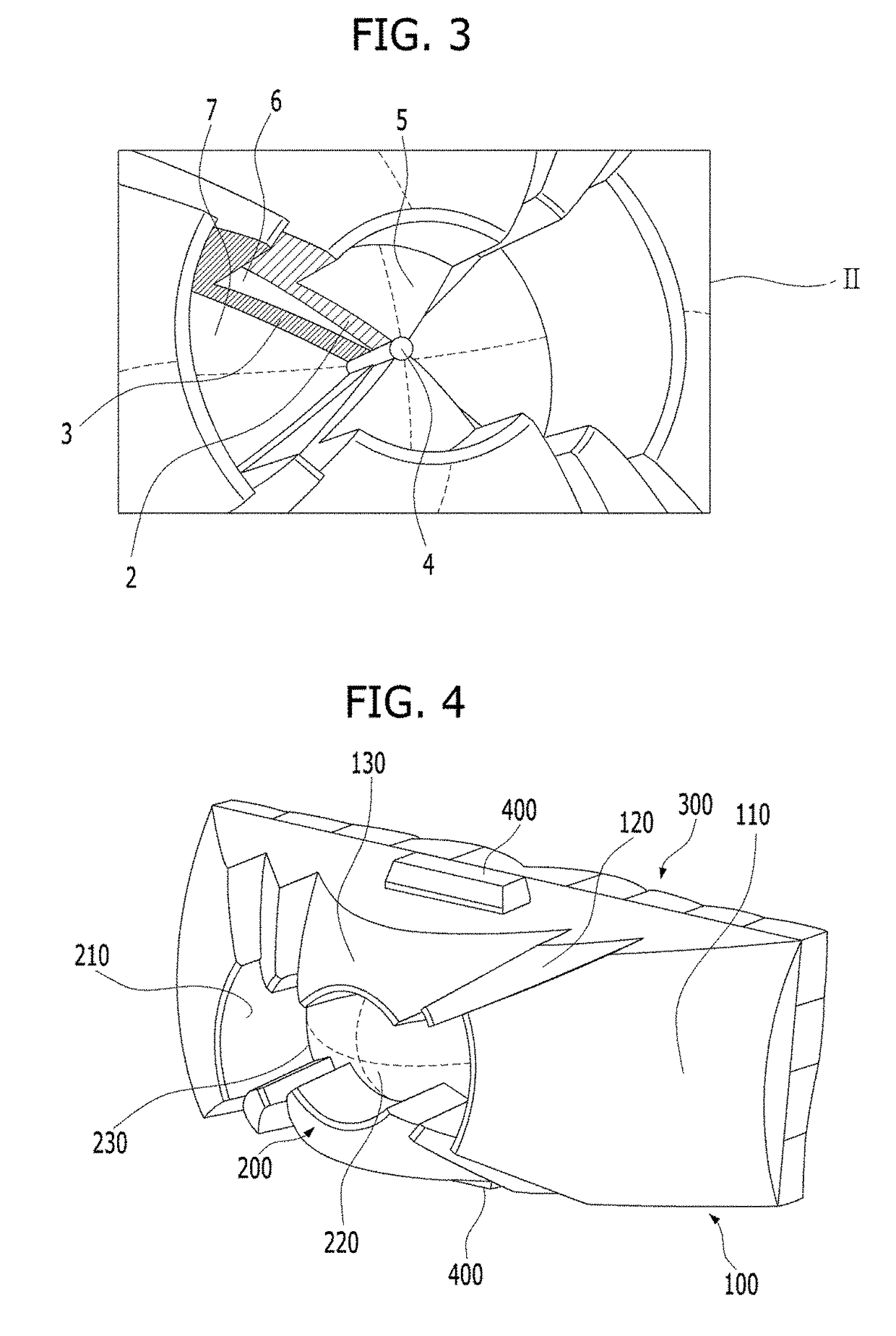 Multi-facet lens having continuous non-spherical curved portion