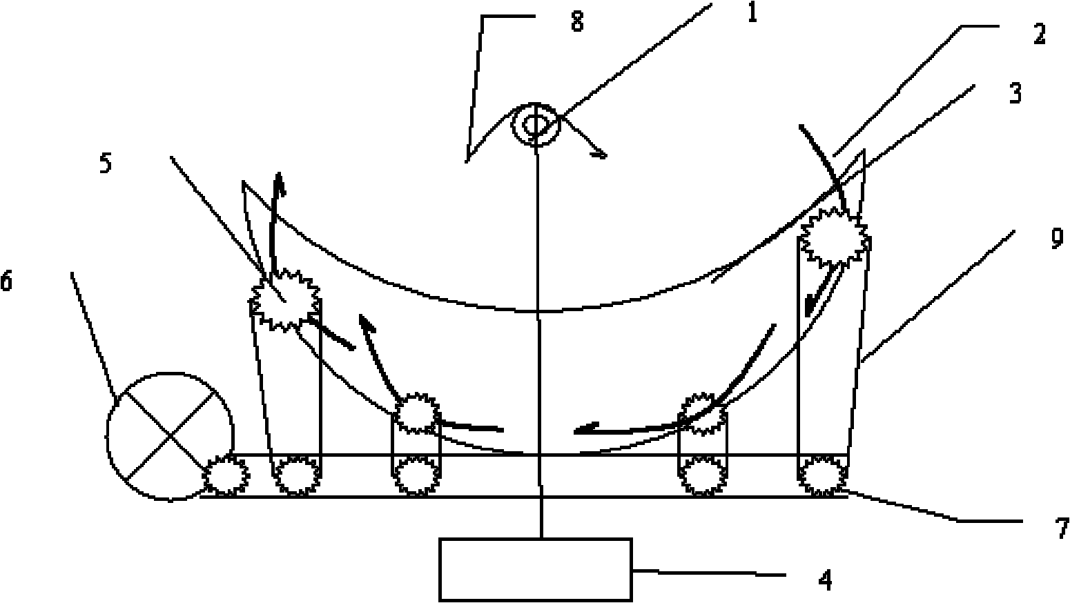 Solar linear multi-mirror zooming and unidirectional tracking system and application