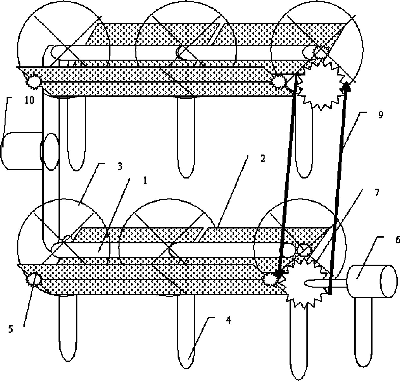 Solar linear multi-mirror zooming and unidirectional tracking system and application