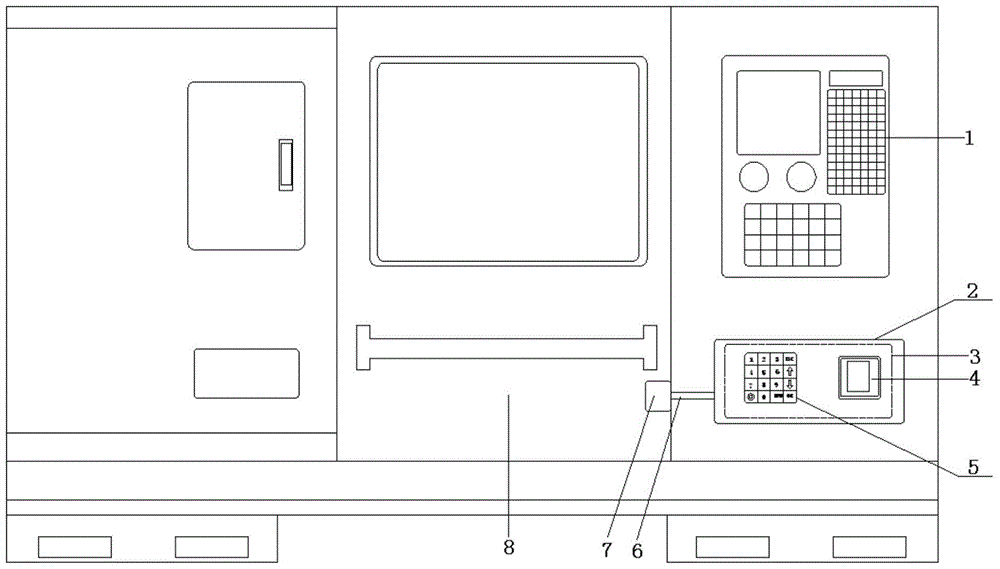 A fingerprint protection CNC machine tool