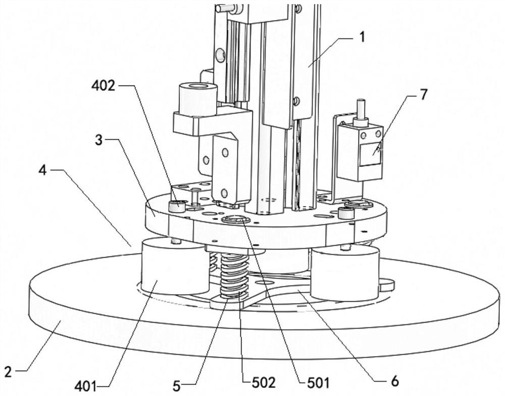 Flexible pickup device for plate cylinder plugs